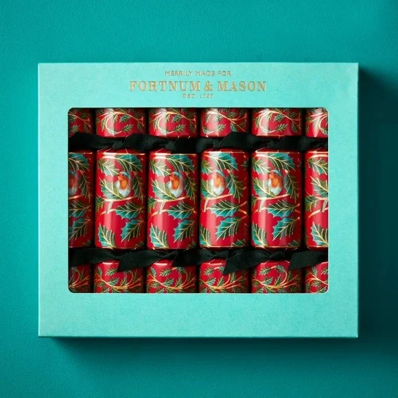 NIB Fortnum & Mason Mini Christmas Holly Crackers - Picture 1 of 7